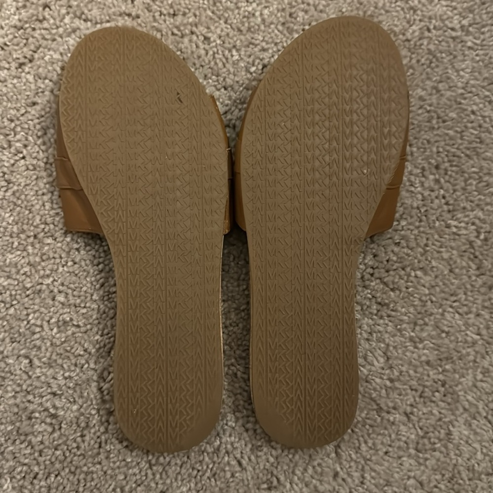 Michael Kors Mk Authentic Size 7 Slides Sandal Go… - image 2